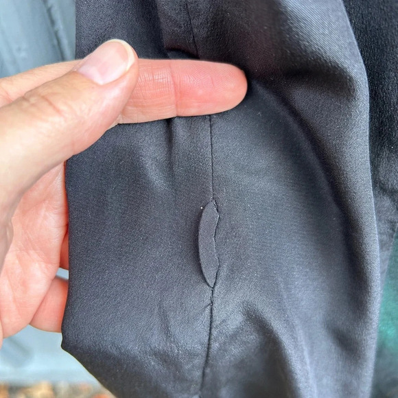 rag & bone Green & Black Silk Metallic Shift Dress, size 10 - Picture 15 of 15